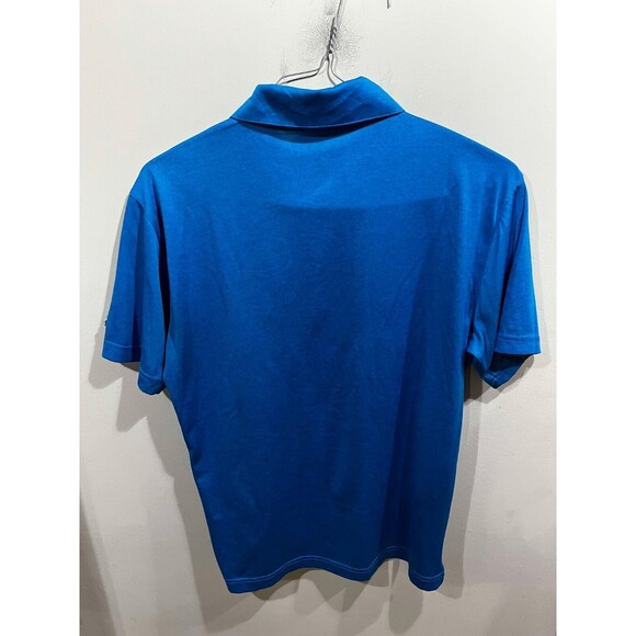 Hammer Bowling Polo Men's Size S Blue Polo Patch 1/4 Button Up Gecko Athleisure - Picture 2 of 7